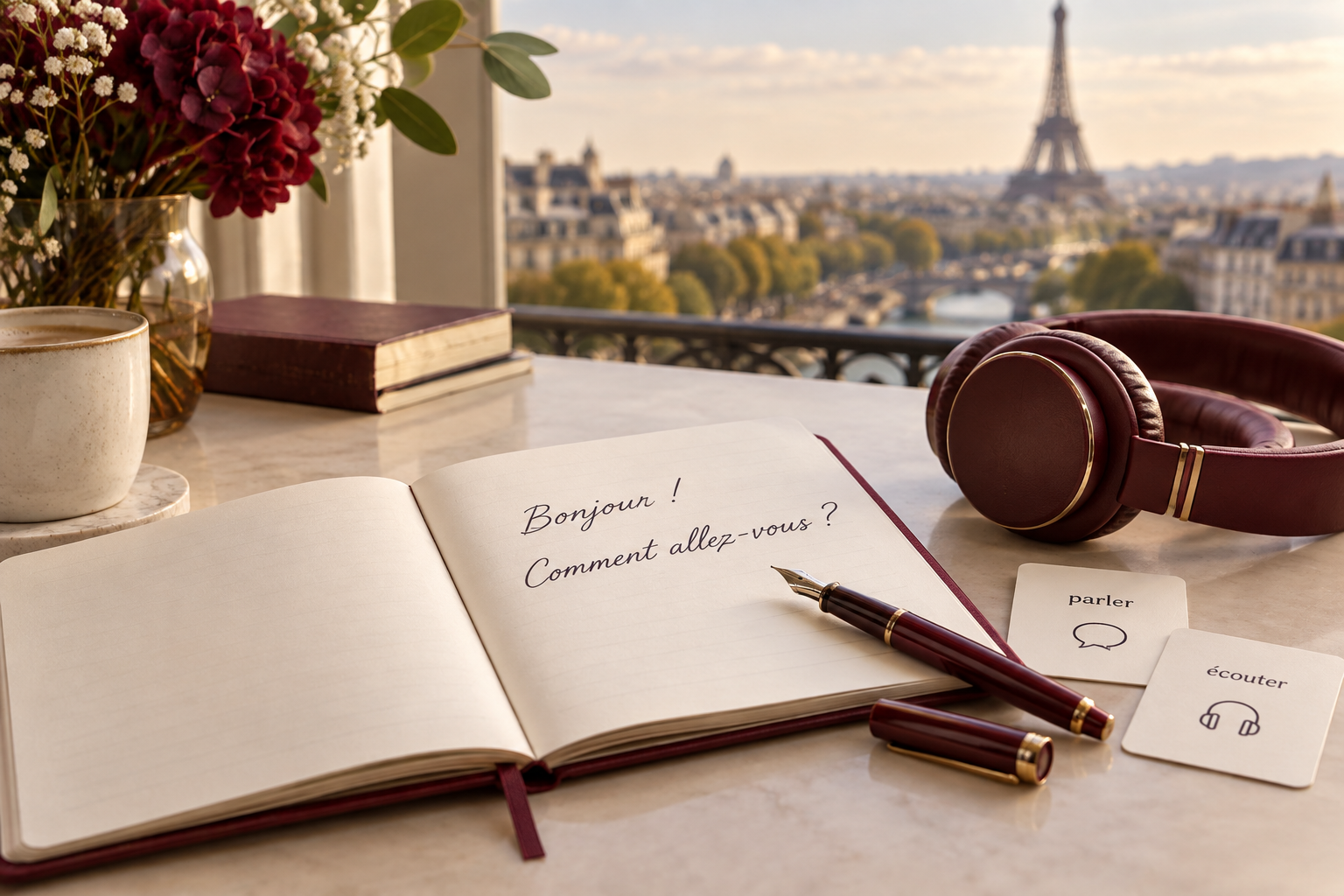 تمرین یادگیری زبان french